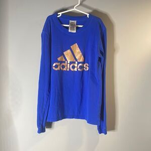 Adidas Royal Blue Long Sleeve Tee